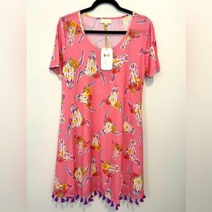 NWT | Simply Southern Bull Skull Floral Dress